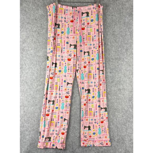 Nick Nora Pajama Lounge Set Womens XL Pink Sewing Seamstress Modal Stretch - Picture 9 of 16